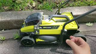 Ryobi 18v 13quot Lawn Mower Review [upl. by Faria]