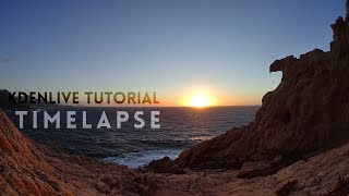 Kdenlive Tutorial  Timelapse from images [upl. by Ecnarrot]