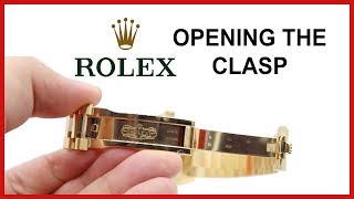 How to open Rolex DayDate President Bracelet concealed Clasp [upl. by Ahter]