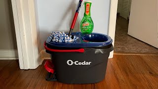 OCedar EasyWring RinseClean Microfiber Spin Mop amp Bucket Review Never Mop with Dirty Water Again [upl. by Barna]