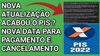 PIS NOVA ATUALIZAÇÃO  PESSOAS PODEM FICA SEM O PIS APÓS ATUALIZAÇÃO DE PROCESSAMENTO [upl. by Assirrac]