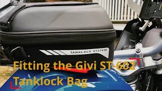 Givi ST602 Tanklock Tank Bag Fitting [upl. by Dickerson659]