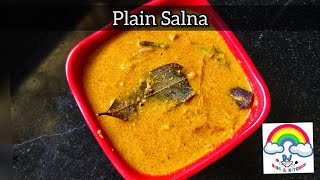 Empty Salna  Plain Salna  Plain Kuruma  Roadside Salna  Hotel style Salna recipe  Parotta Salna [upl. by Akcebar]