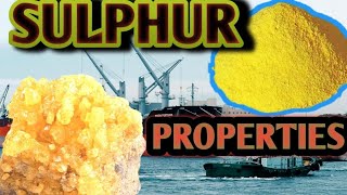 CARRYING SULPHUR ON SHIPS  BULK CARRIER [upl. by Eardnoed]