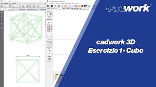 Cadwork 3D  Esercizio 1  Cubo [upl. by Abbey195]