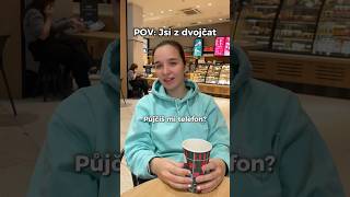 Dvojčata a FACE ID  SKETCH anetterucker foryou funny twins joke viralvideo [upl. by Sharleen]