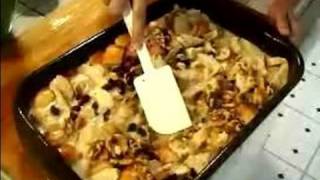 How to Make Bread Pudding  Adding Raisins amp Nuts To Bread Pudding [upl. by Rohpotsirhc906]