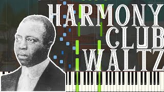 Scott Joplin  Harmony Club Waltz 1896 Ragtime Piano Waltz Synthesia [upl. by Quintana]