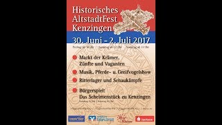 Historisches AltstadtFest Kenzingen Eröffnung und Freibier [upl. by Brufsky642]