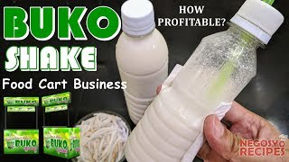 Buko Shake in a Bottle with Costing  Buko Shake Food Cart Negosyo [upl. by Noillid]