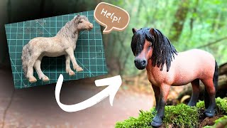 Schleich horse repaint Custom Dartmoor mare [upl. by Nelli]