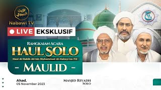 🔴LIVE MAULID HAUL SOLO 2023  Habib Ali bin Muhammad Al Habsyi ke 112  Nabawi TV [upl. by Selwin]