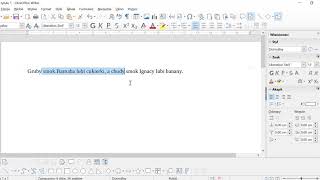Formatowanie tekstu w LibreOffice [upl. by Sinegold]