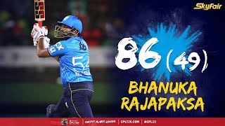 Bhanuka Rajapaksa Blasts an INCREDIBLE GameChanging Innings  CPL 2023 [upl. by Schaefer]