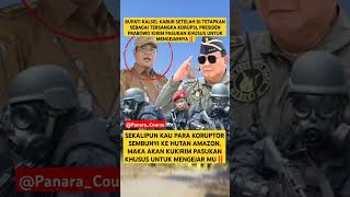 Prabowo kirim pasukan khusus kejar koruptor  shorts [upl. by Roede118]