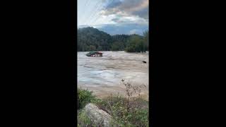 Home Swept Away in Marshall After Storm Helene Causes Extensive Flooding [upl. by Jaan880]