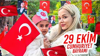 29 EKİM CUMHURİYET BAYRAMI VLOG   Gamze Karta Öykü Karta [upl. by Esilana]