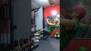 High cable row foryou motivation tutorial gym [upl. by Adanar]