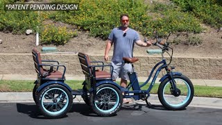 Wow Passengers amp Cargo The Ultimate Electric Bike The Best 3 Wheel EBike for Transportation [upl. by Lhary]