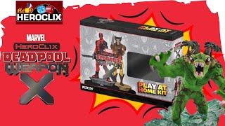 Heroclix Deadpool Weapon X Unboxing Play At Home Kit No1 WizKidsOfficial [upl. by Imarej]