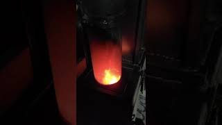 Tlud or rocket stove heater 1st burn [upl. by Schoof]