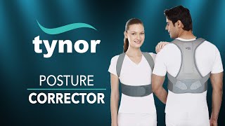 How to wear Tynor Posture Corrector to maintain correct posture during daily activitiesamplong sitting [upl. by Derick]