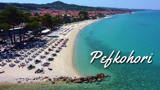 Pefkohori Beach 2023 4K  Πευκορώρι [upl. by Yerffej149]