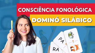 CONSCIÊNCIA FONOLÓGICA com Jogo Dominó Silábico [upl. by Asil]