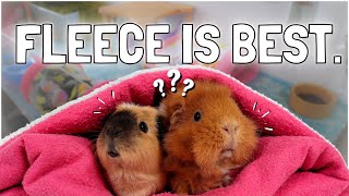 The Ultimate Guinea Pig Guide to Using FLEECE Bedding [upl. by Ambert361]