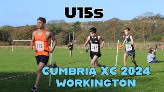 U15 Cumbria XC League 2024 Workington [upl. by Fu246]