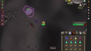 OSRS chaos elemental 11kc trip high lvl craws bow [upl. by Ablem550]