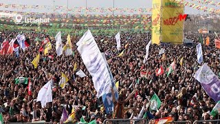 İSTANBUL YENİKAPIDA YÜZBİNLER NEWROZ ATEŞİNİ YAKTI [upl. by Sinnel761]