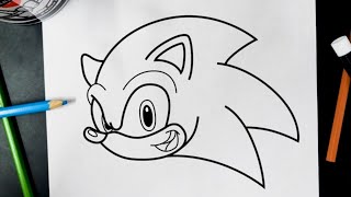 como desenhar o sonic passo a passo rápido fácil muito bomm [upl. by Caron]