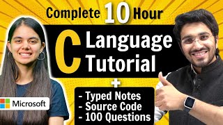 C Language Tutorial for Beginners with Notes amp Practice Questions [upl. by Noirod]