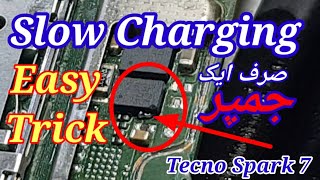 Tecno Spark 7 Slow Charging Saving problem 100 Fixed Easy SolutionKf6 [upl. by Nylrebmik]