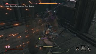 Sekiro hitless Boss 27 Lone Shadow Masanaga the Spear Bearer [upl. by Zirtaeb]