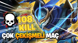 108 KILL ÇIKAN ÇOK ÇEKİŞMELİ MAÇ  GUSION  Mobile Legends [upl. by Artnoed640]