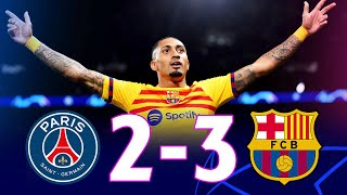 PSG vs Barcelona 23 UEFA Champions League QuarterFinal 1st Leg  MATCH REVIEW [upl. by Bernette840]