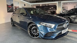 70 Mercedes A35 AMG Premium Plus  Night pack  Aero Kit  19s  Denim Blue  For sale [upl. by Darnoc]