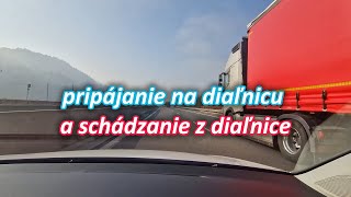 Pripájanie na diaľnicu a schádzanie z diaľnice autoškolaFUN [upl. by Reagan]