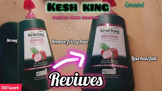 Kesh King organic onion shampoo Reviews Boost hairgrowth amp less hairfall hairgrowthtips [upl. by Yerocal]