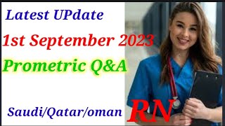 Recent Prometric questions and answer 1st September 2023 how to pass prometric exams for Nurses [upl. by Mitzl]