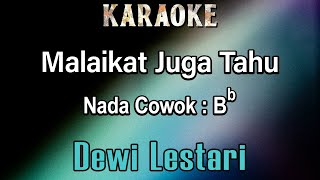 Malaikat Juga Tahu Karaoke Dewi Lestari  Nada Cowok Bb [upl. by Sile]