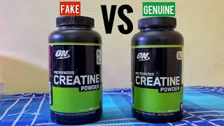 ON Creatine Powder  Fake Vs Geniune  Most detailed comparison [upl. by Irrac930]