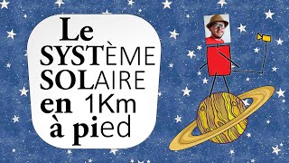 Le Système Solaire en 1km à pied  Les incroyables distances dans l’Univers [upl. by Joelle]