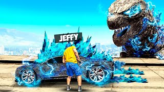 Jeffy Steals GODZILLA Supercars in GTA 5 [upl. by Nahc791]