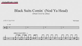 Will Smith  Black Suits Comin Nod Ya Head  DRUM COVER  Drum Sheet Music 🥁🎵 [upl. by Buskus]