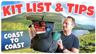 Coast to Coast Hike  My Tips amp Kit List  Ultralight on Wainwrights Walk [upl. by Most220]