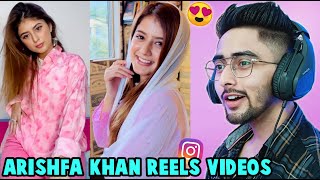 Reaction on Arishfa Khan Latest Reel Videos 2022  Chanpreet Chahal [upl. by Yklam]