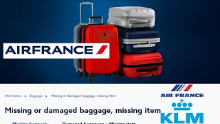 Air France How to Declare missing baggage [upl. by Dot804]